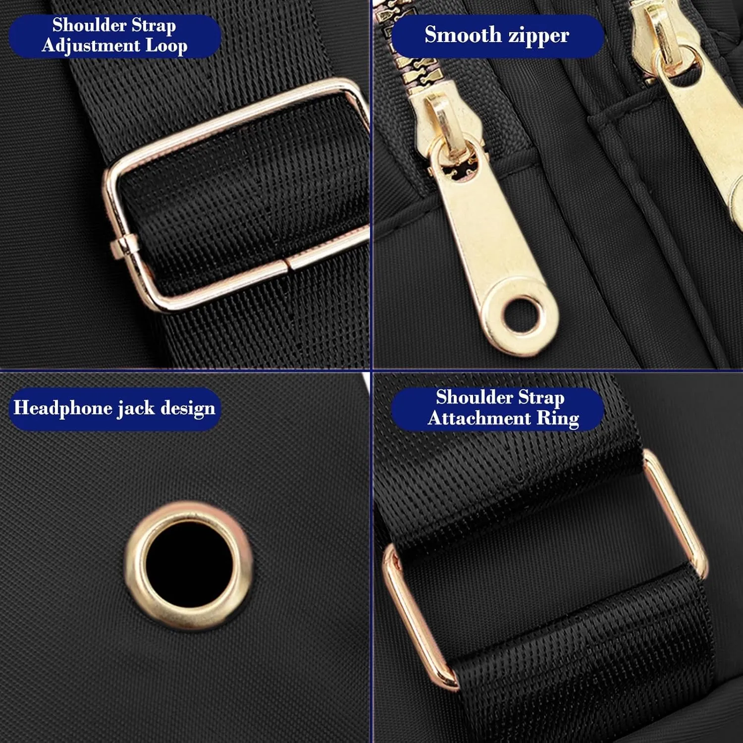 Sling Bag Crossbody Backpack for Men Women Shoulder Chest Bags Daypack Purse Casual Fanny Pack for Hiking Running
