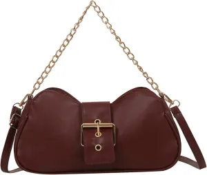 Sling Bags for Women Anti Theft Travel Retro Studded Crossbody Bags Small Shoulder Purses Transparent Bag(Brown)
