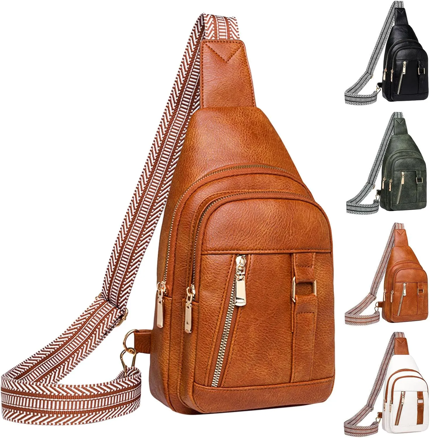 Small Hiking Backpack Women Shoulder Bag Fashion New Pattern Simple Solid Color Practical Zipper Large Capacity