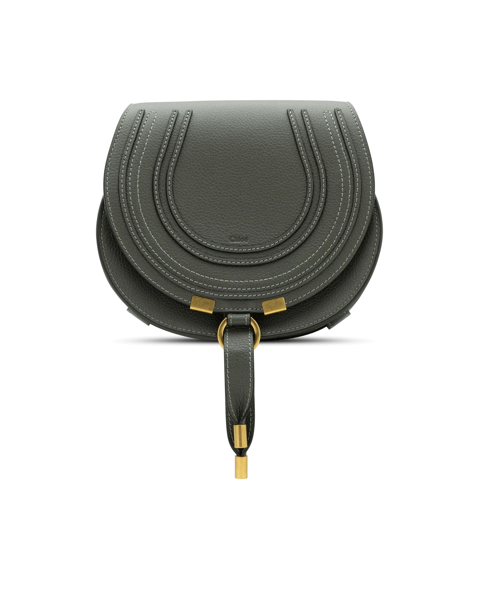 Small Marcie Leather Saddle Bag