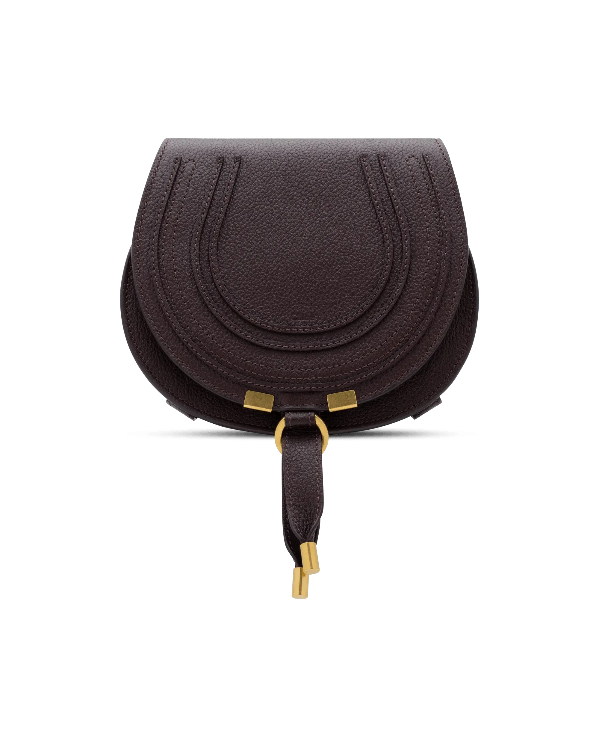 Small Marcie Leather Saddle Bag
