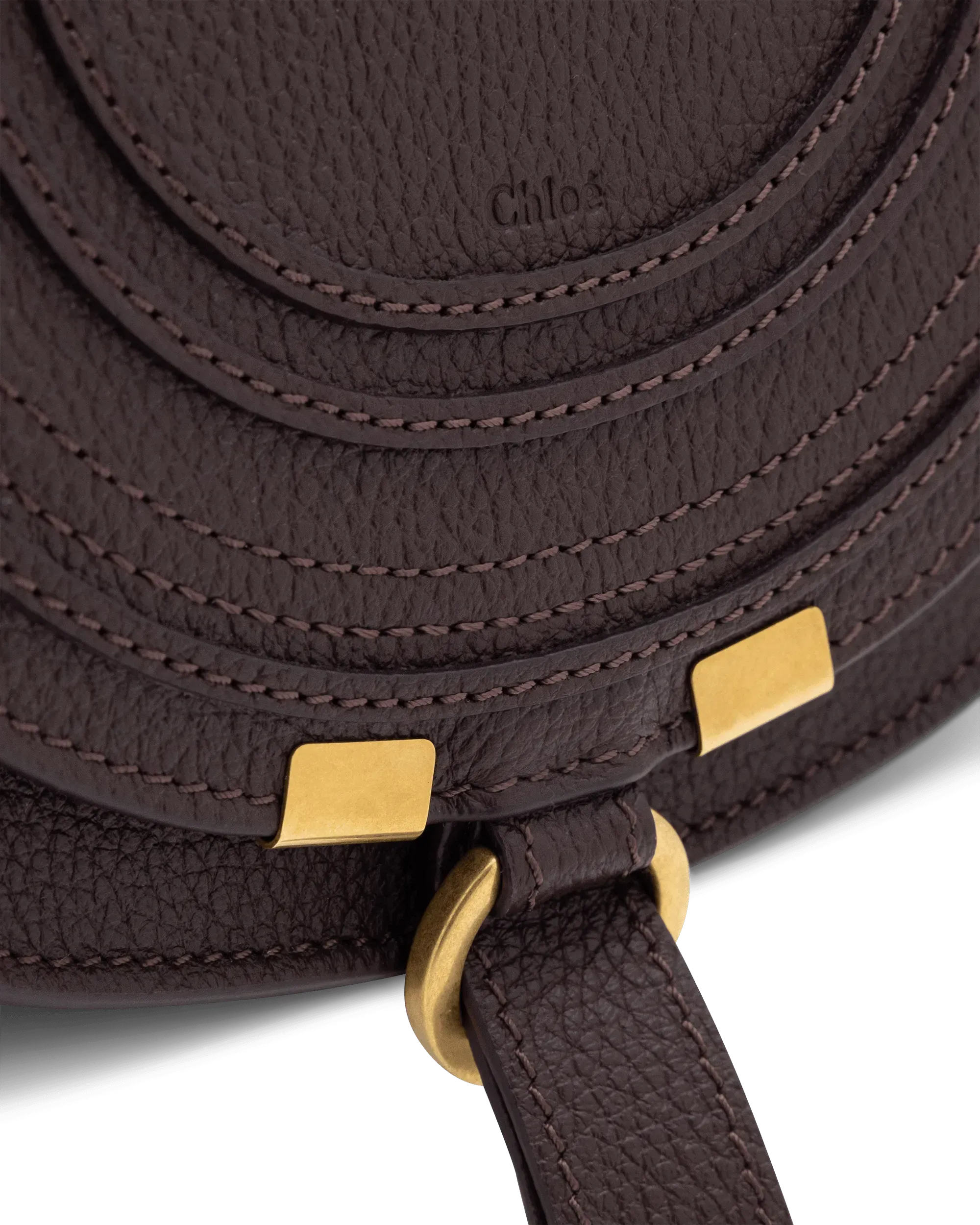 Small Marcie Leather Saddle Bag