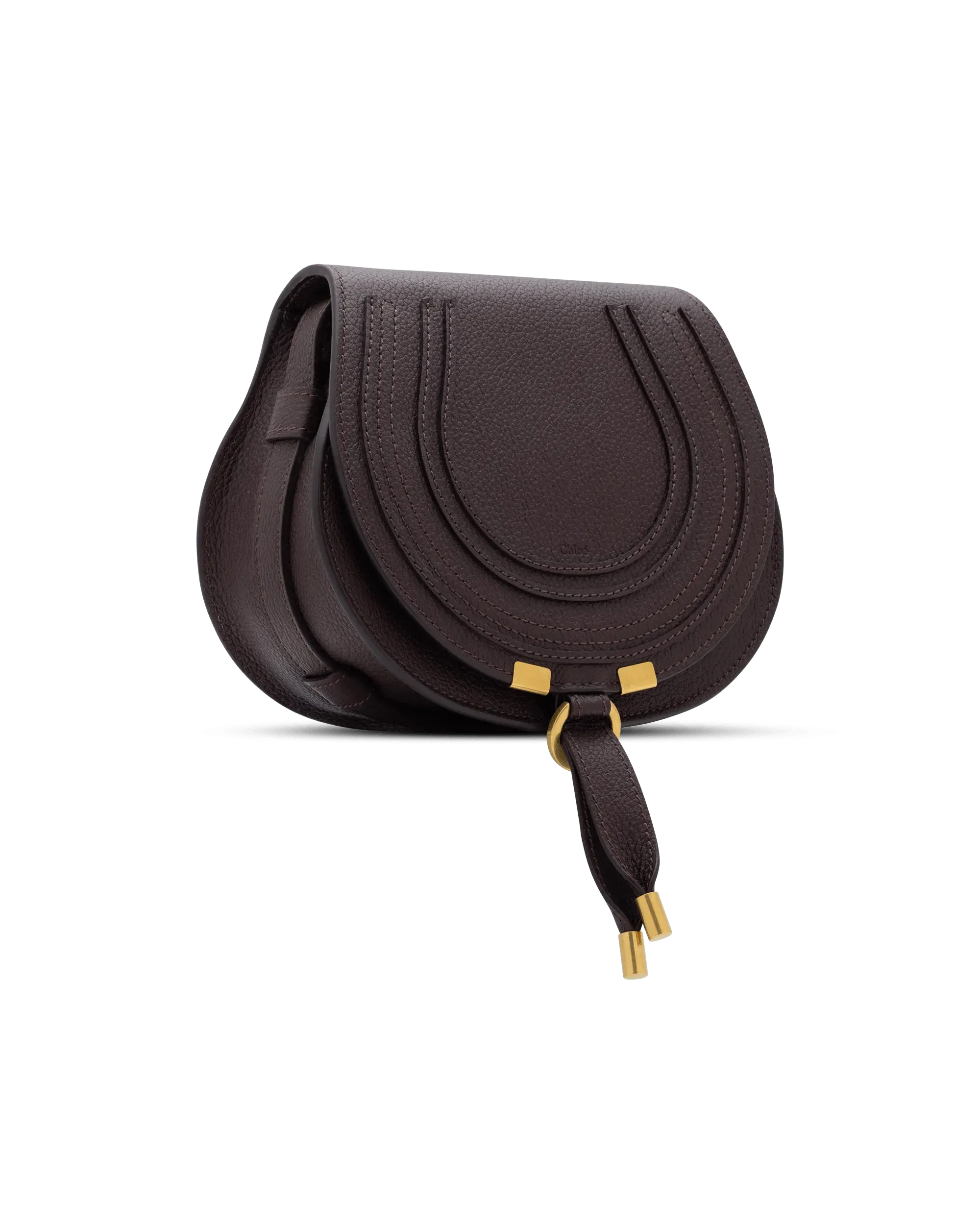 Small Marcie Leather Saddle Bag