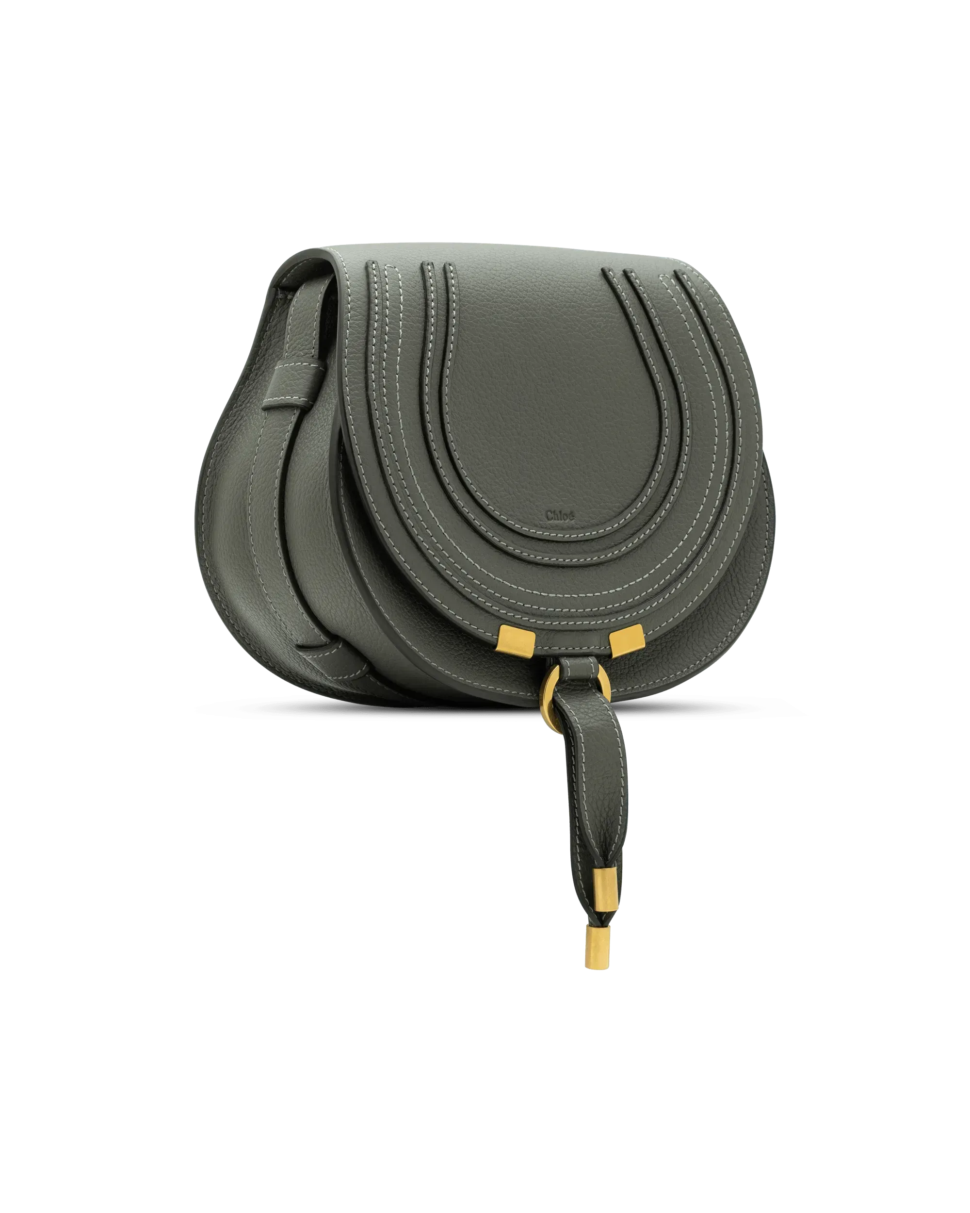 Small Marcie Leather Saddle Bag