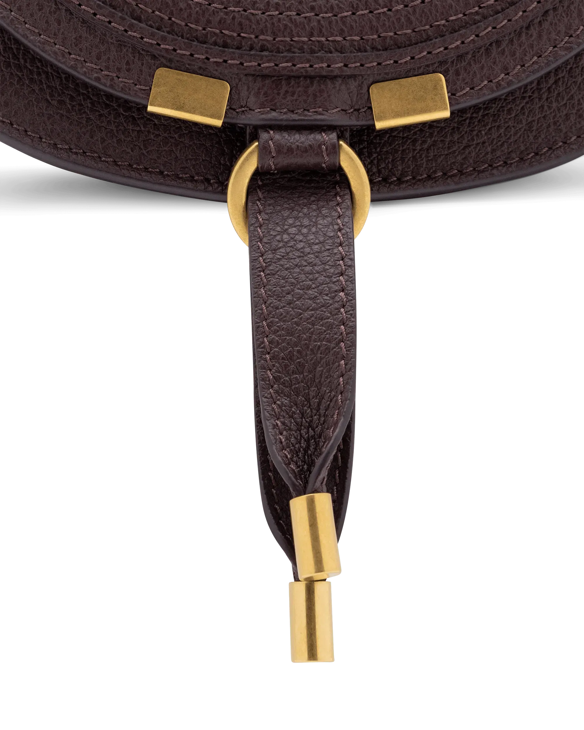 Small Marcie Leather Saddle Bag