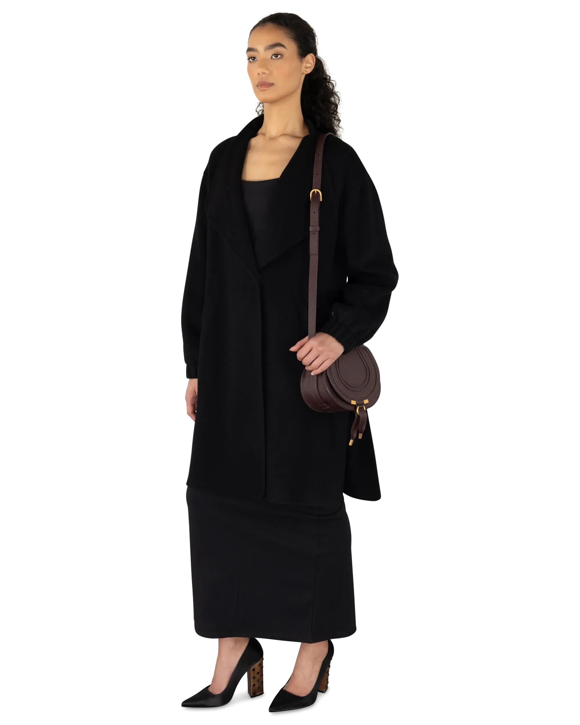 Small Marcie Leather Saddle Bag