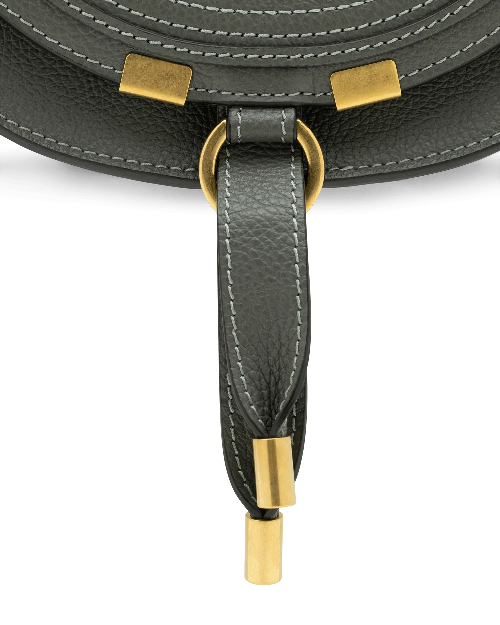 Small Marcie Leather Saddle Bag