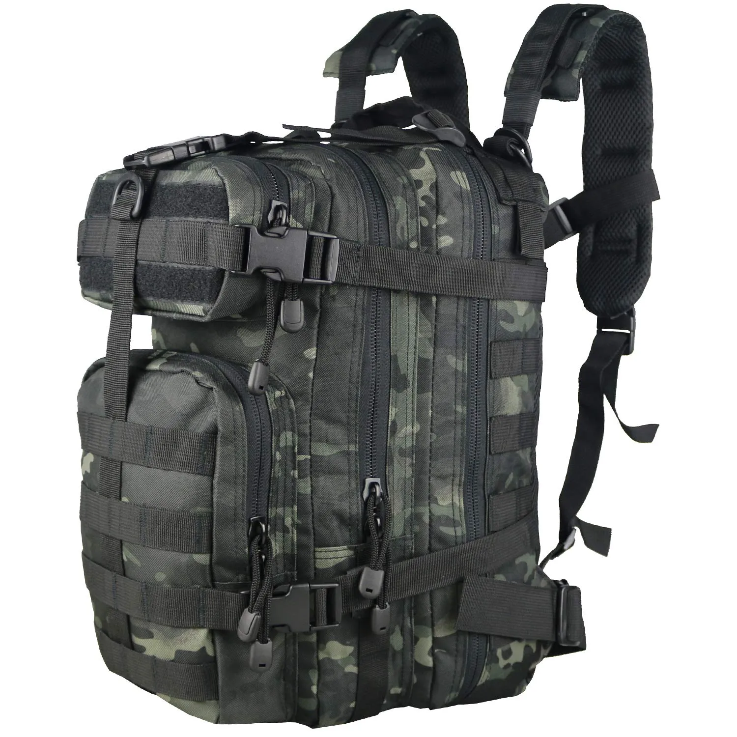 Small Military Tactical Backpack 30L Assault Backpack Tactical Bag Black Multicam