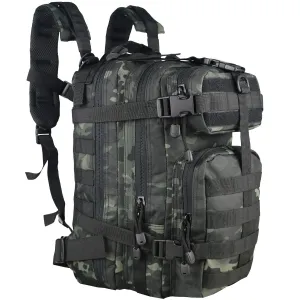 Small Military Tactical Backpack 30L Assault Backpack Tactical Bag Black Multicam