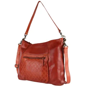 Spaghetti Western Swc180Org Hobo Vintage Handmade Drum Dyed Genuine European Cowhide Leather Women Bag Western Handbag Purse