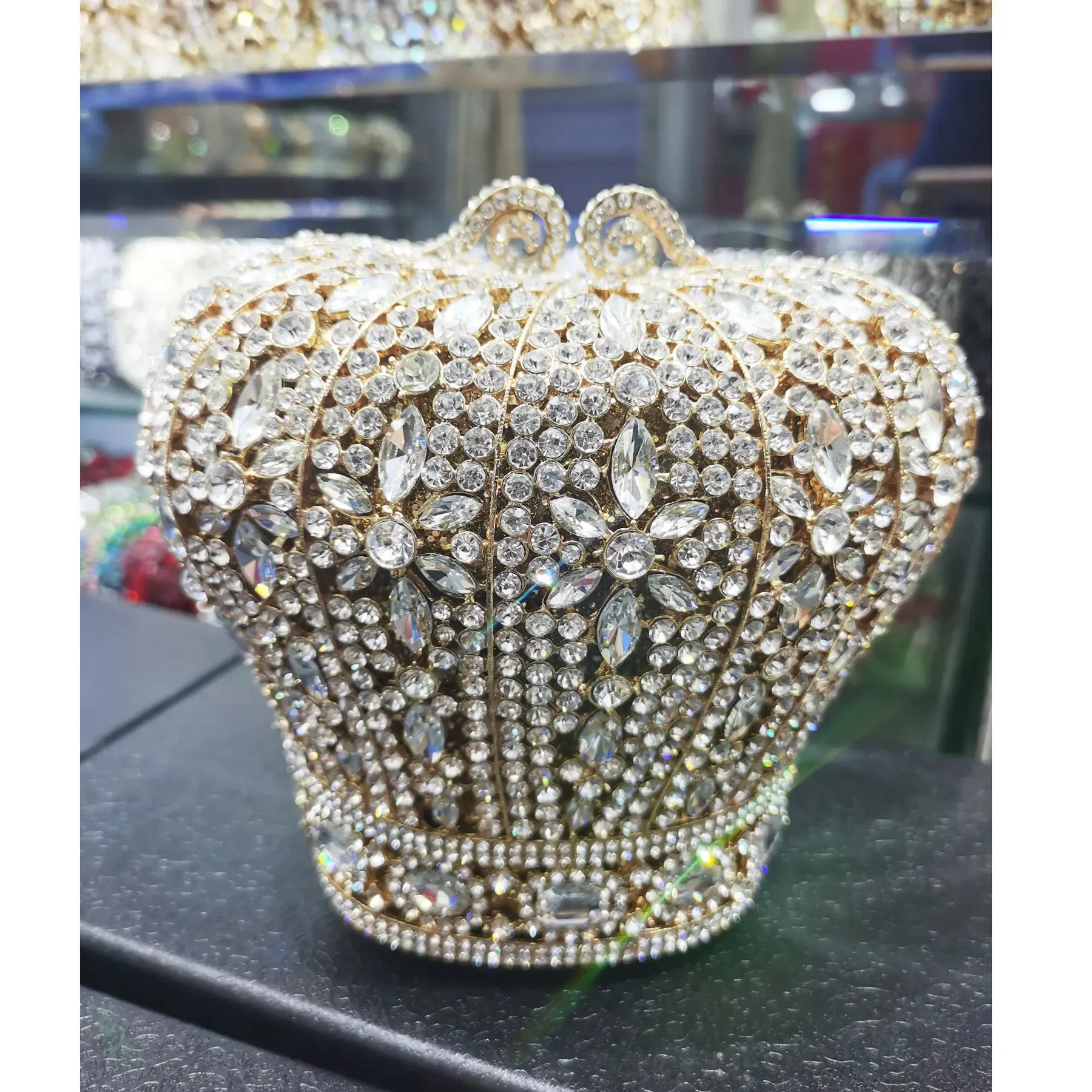 Stylishly Cute Crystal Bags: Crown Designer Purse, Wedding Prom Bags, Female Pochette, Diamond Evening Bags, Wristlets SM26