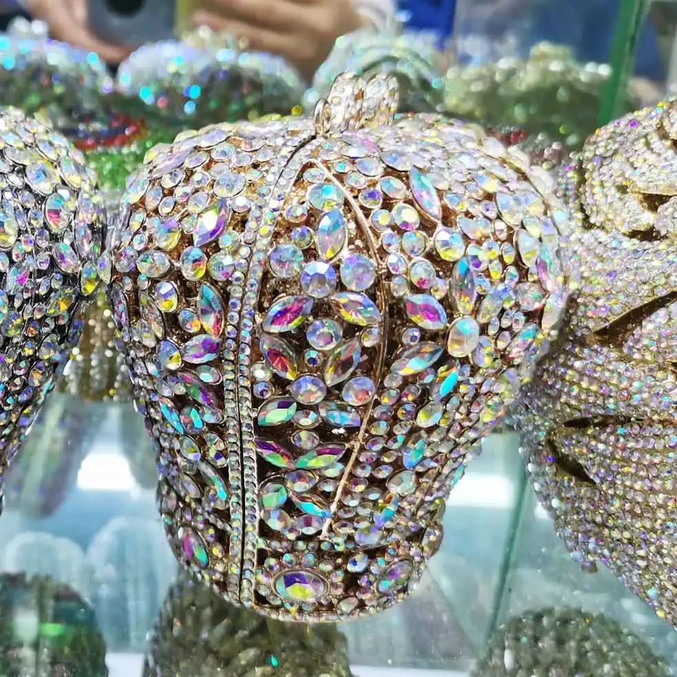 Stylishly Cute Crystal Bags: Crown Designer Purse, Wedding Prom Bags, Female Pochette, Diamond Evening Bags, Wristlets SM26
