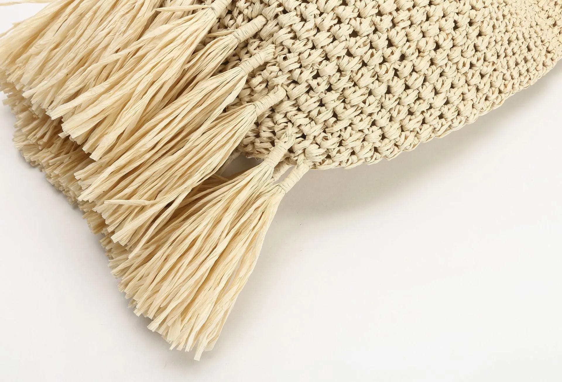 Taffe Bohemian Tassels Straw Hobo Bags  - 2 Colors