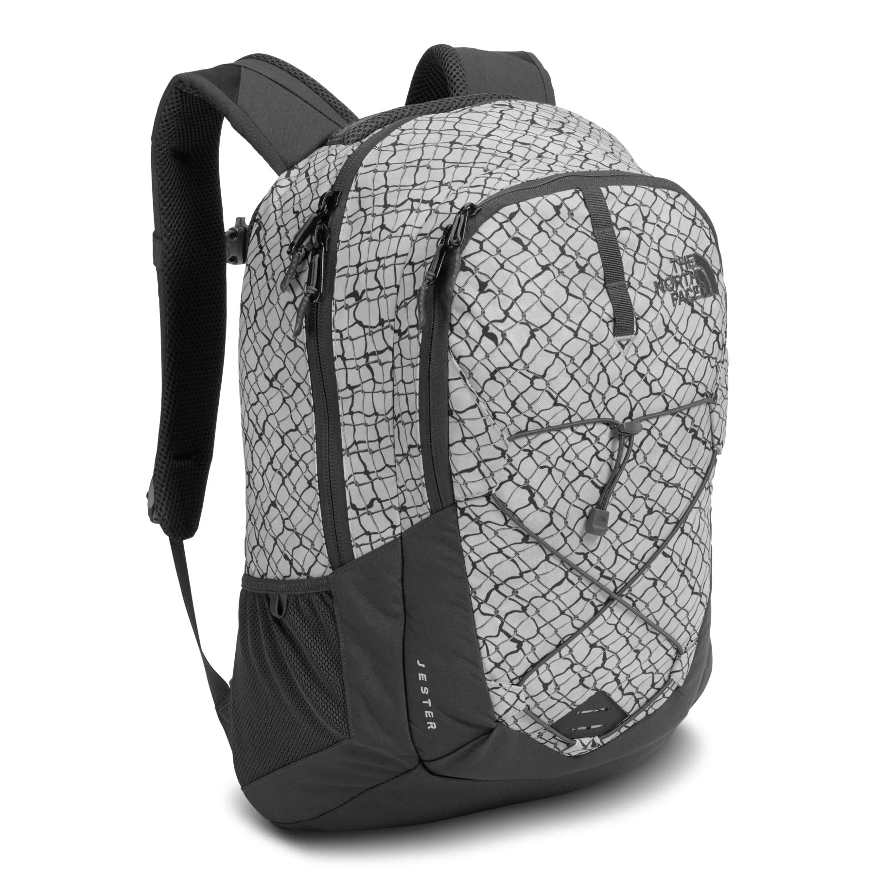 The North Face Jester Backpack, Lunar Ice Grey Chainlink Print