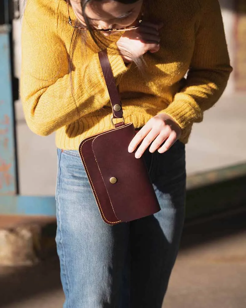 The Pricy Black Wristlet Clutch
