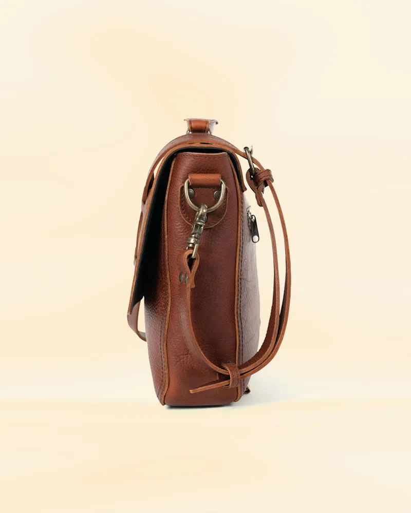THE PRICY LEATHER LAPTOP MESSENGER BAG