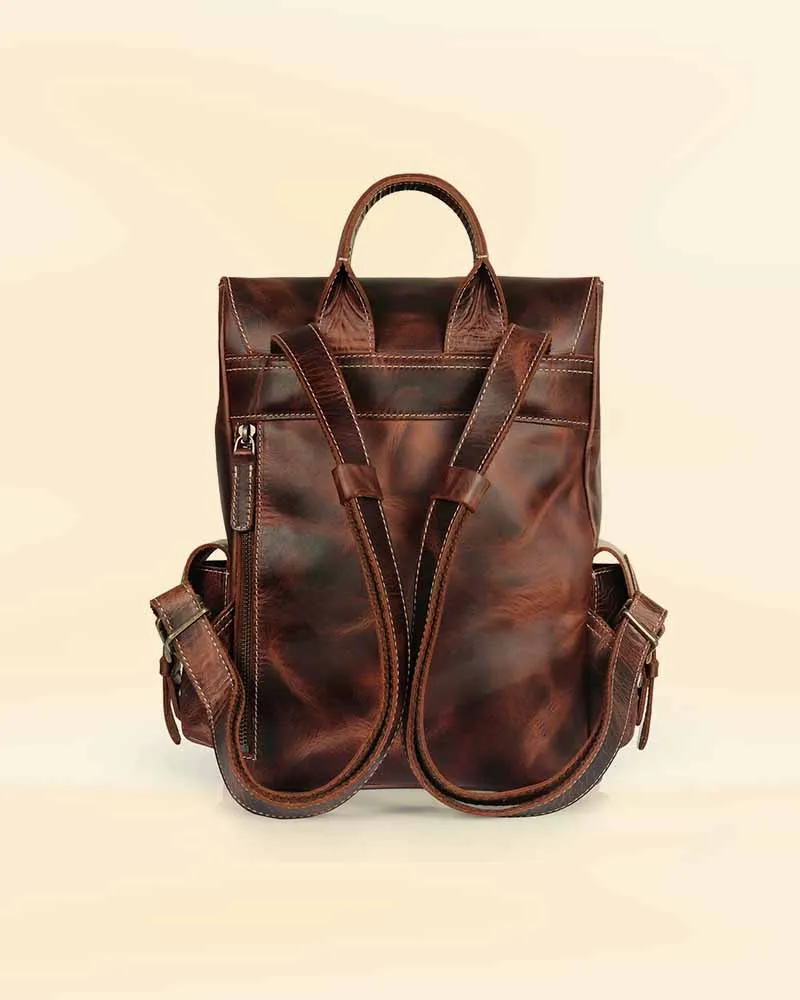 THE PRICY MULTI POCKETS MINI LEATHER BACKPACK