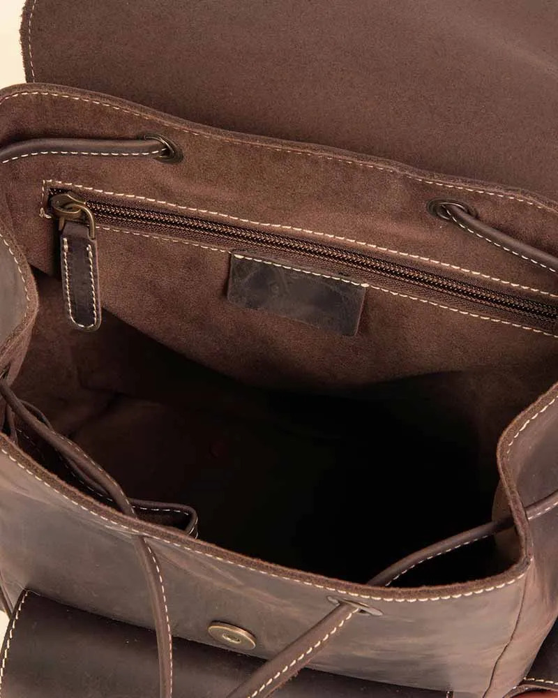 THE PRICY MULTI POCKETS MINI LEATHER BACKPACK