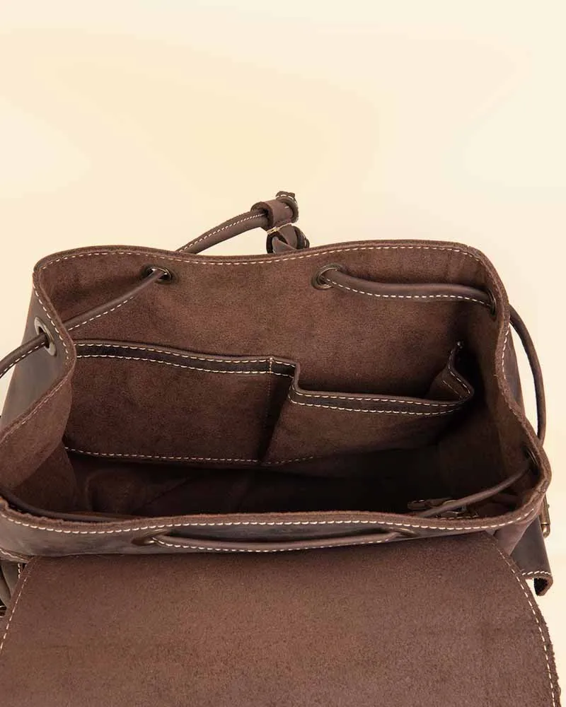 THE PRICY MULTI POCKETS MINI LEATHER BACKPACK