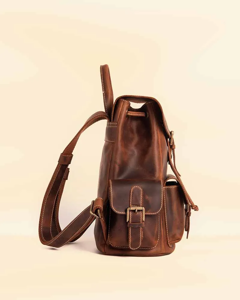 THE PRICY MULTI POCKETS MINI LEATHER BACKPACK
