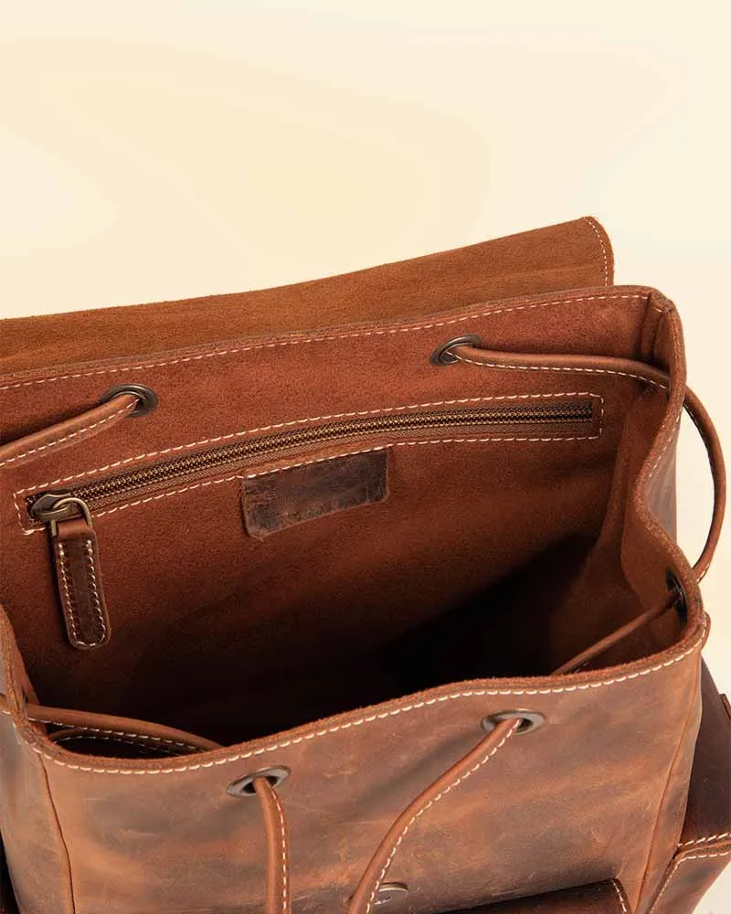 THE PRICY MULTI POCKETS MINI LEATHER BACKPACK