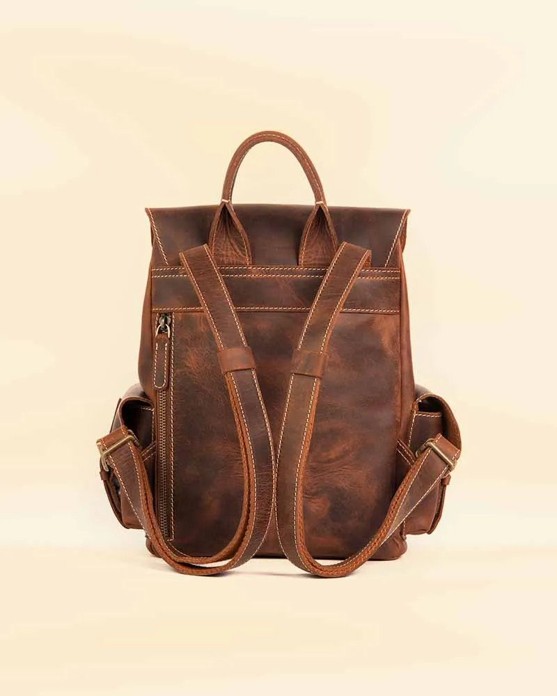 THE PRICY MULTI POCKETS MINI LEATHER BACKPACK