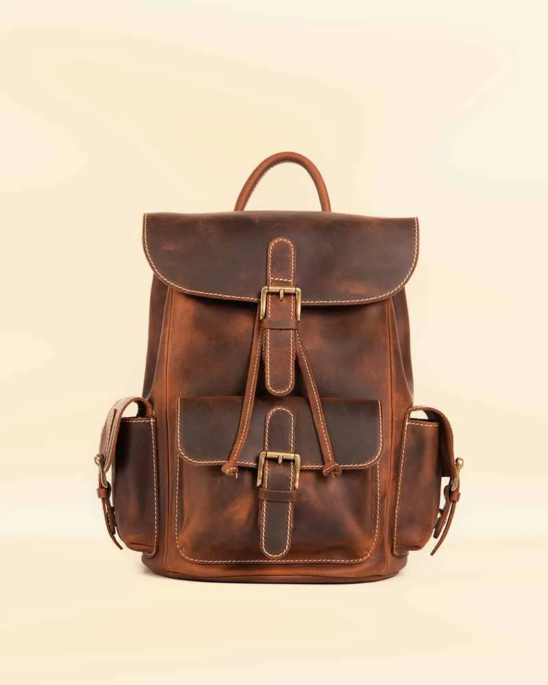 THE PRICY MULTI POCKETS MINI LEATHER BACKPACK