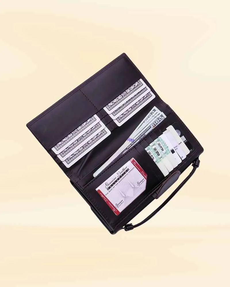 The Pricy Women Handle Leather Clutch Wallet