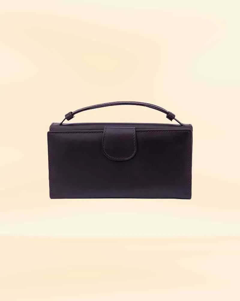 The Pricy Women Handle Leather Clutch Wallet
