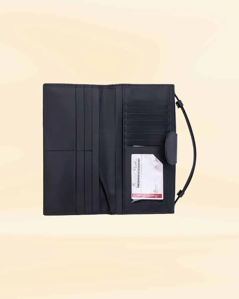 The Pricy Women Handle Leather Clutch Wallet