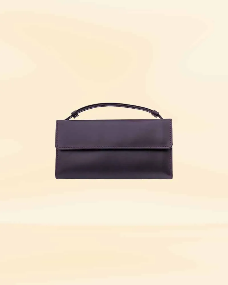 The Pricy Women Handle Leather Clutch Wallet