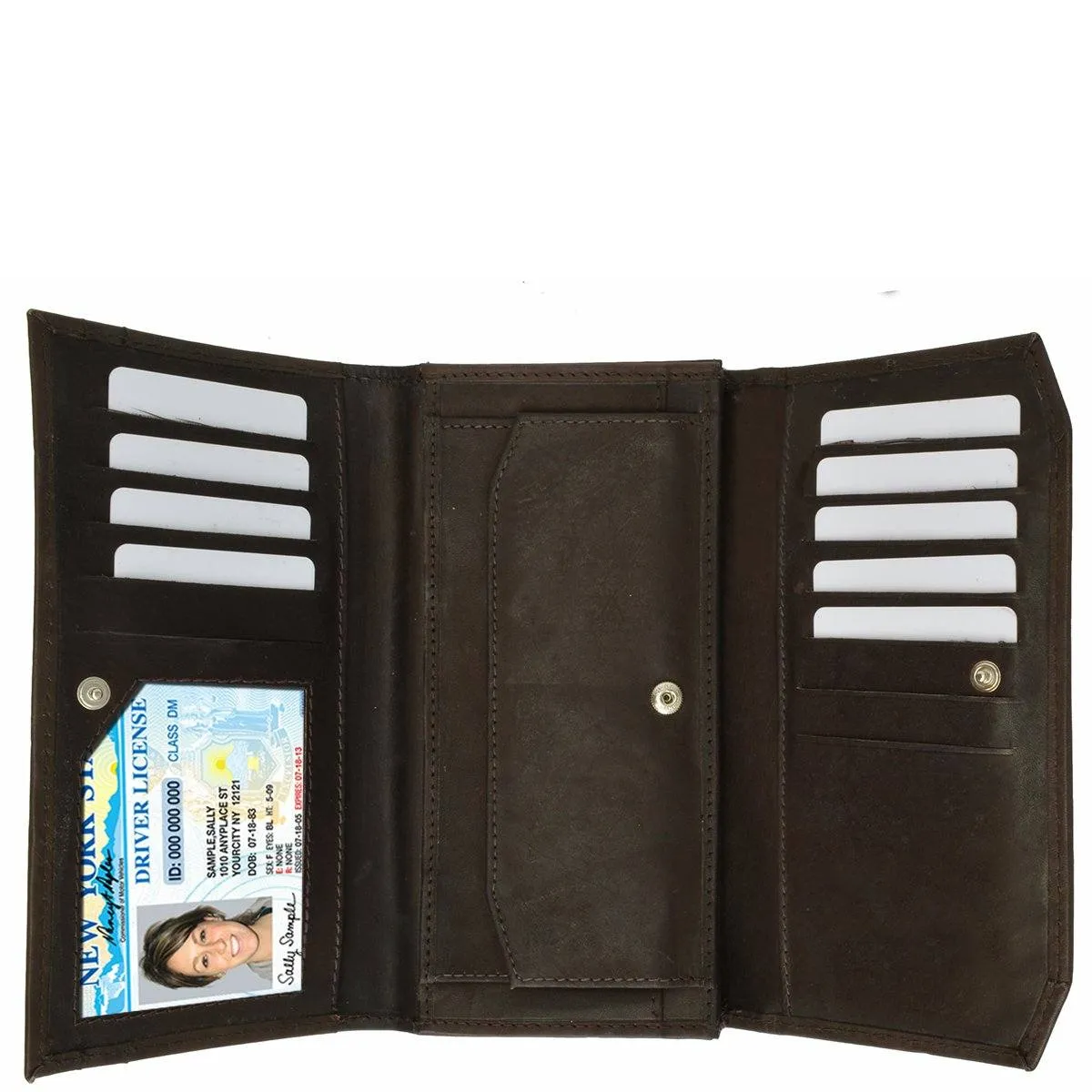 The Timeless Leather Tri-fold Women Wallet