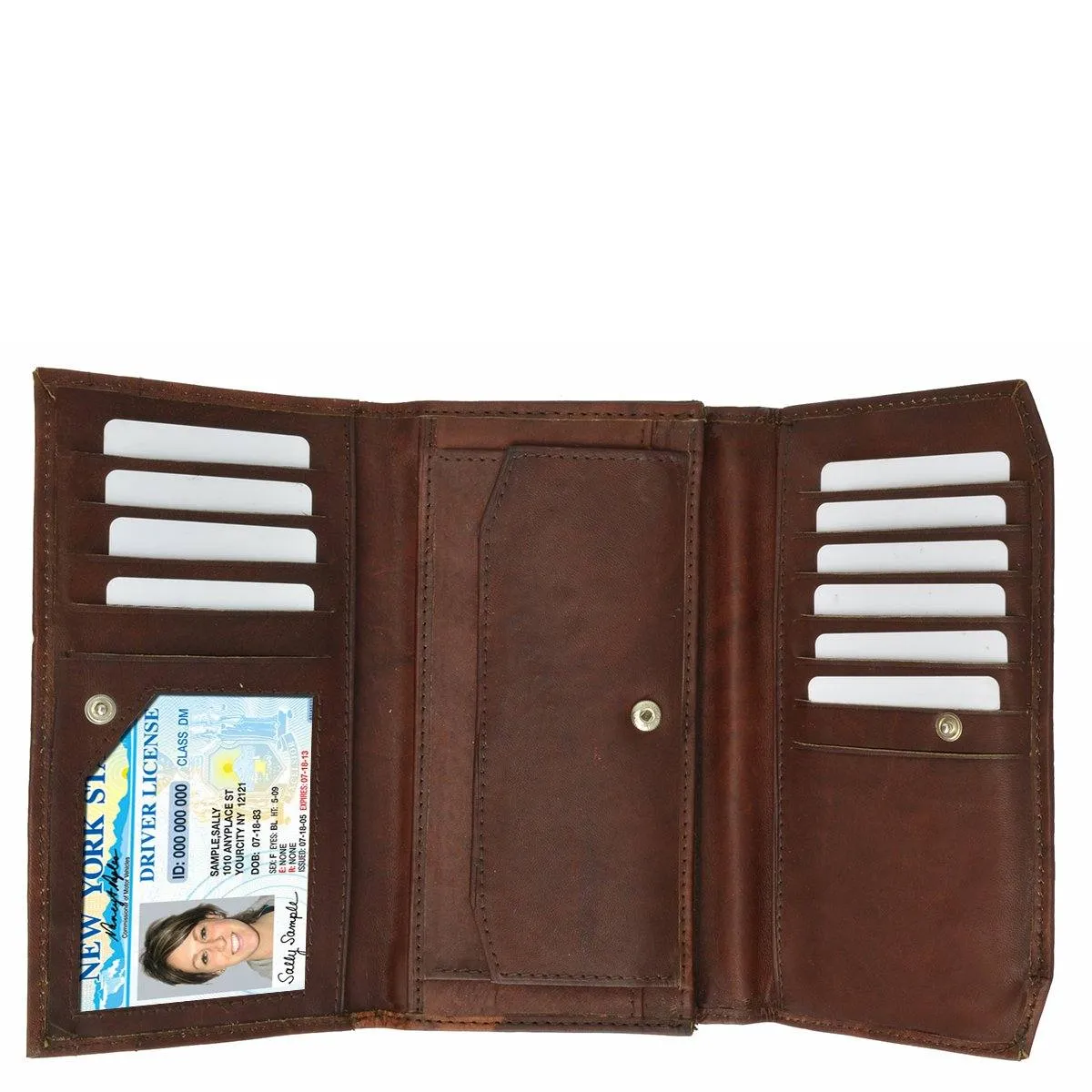 The Timeless Leather Tri-fold Women Wallet