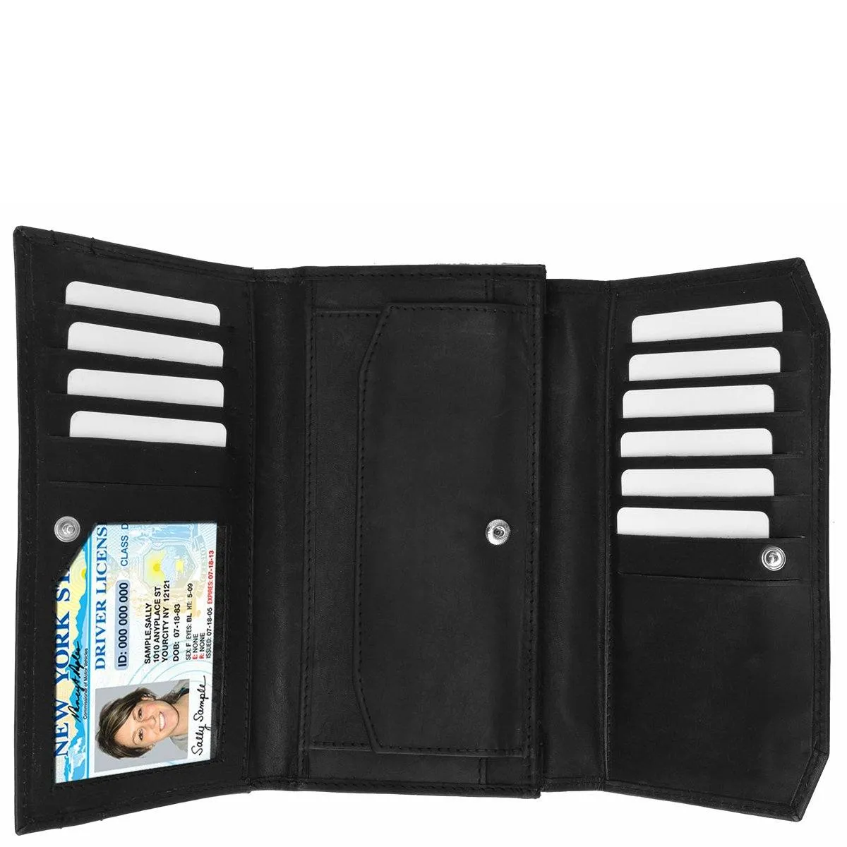 The Timeless Leather Tri-fold Women Wallet
