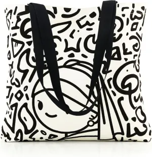 Tote Bag Aesthetic Canvas Handbags with Zipper for Women Travel Shoulder Bags Purses with compartments