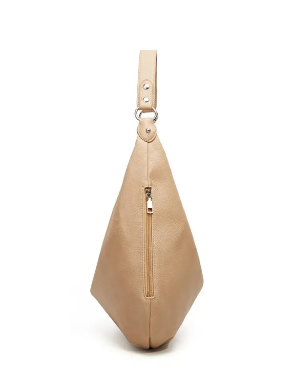 Tote Shoulder Hobo Bag in Faux Leather
