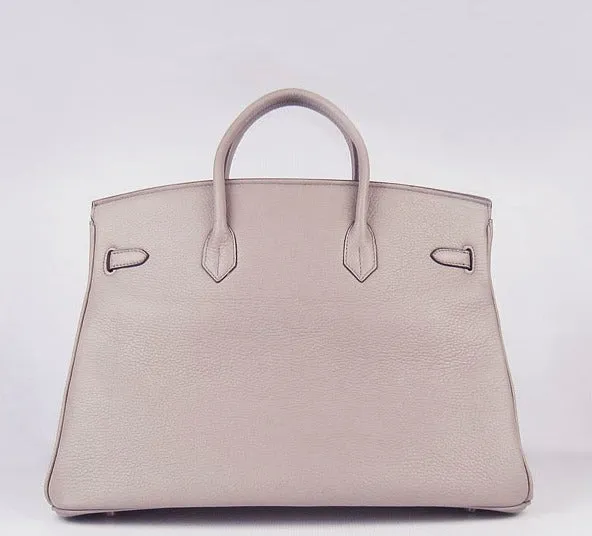 Trendy Inspired Hermes Birkin 35cm Togo Leather Handbags 6099 Grey Golden