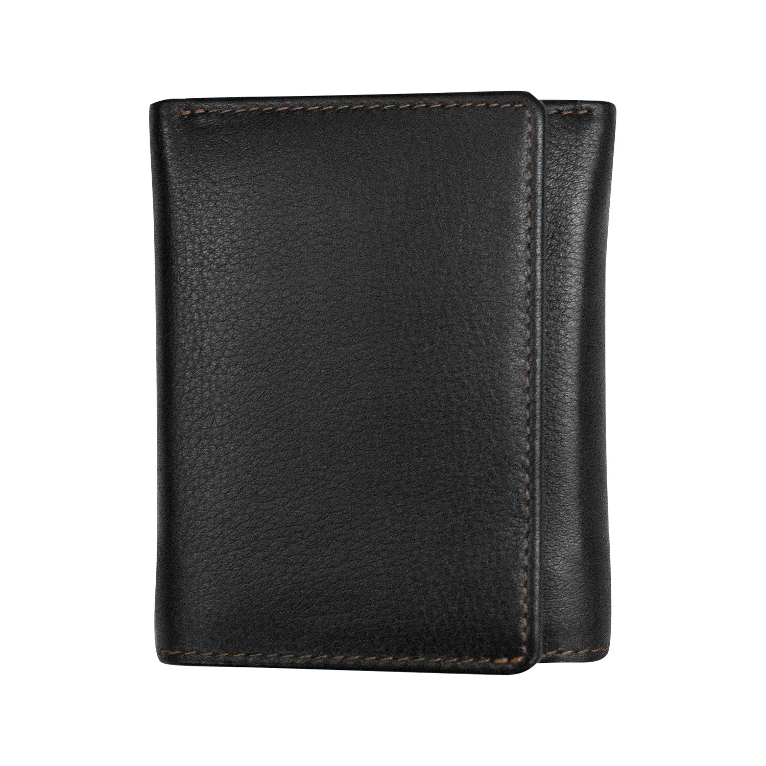 Trifold Men's Wallet with Middle Flip I.D. Window