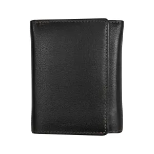 Trifold Men's Wallet with Middle Flip I.D. Window
