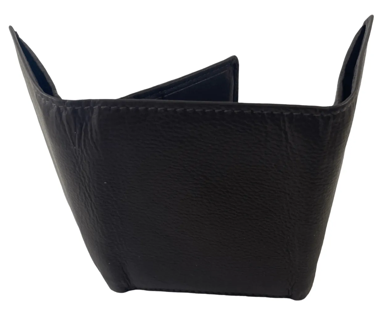 Trifold Wallet Featuring ID Window, 12 Credit Card Slots with Genuine Leather - 2104