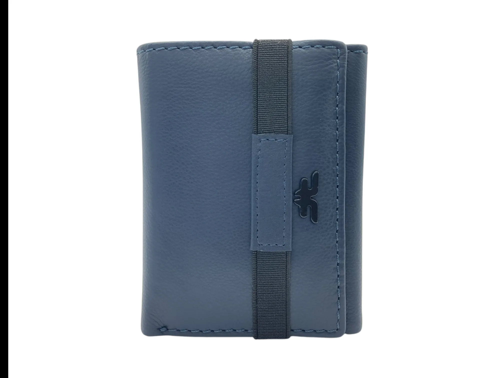 Trifold Wallet RFID Slim Wallets 10 Card Double Stitch # 1508 [Elastic]