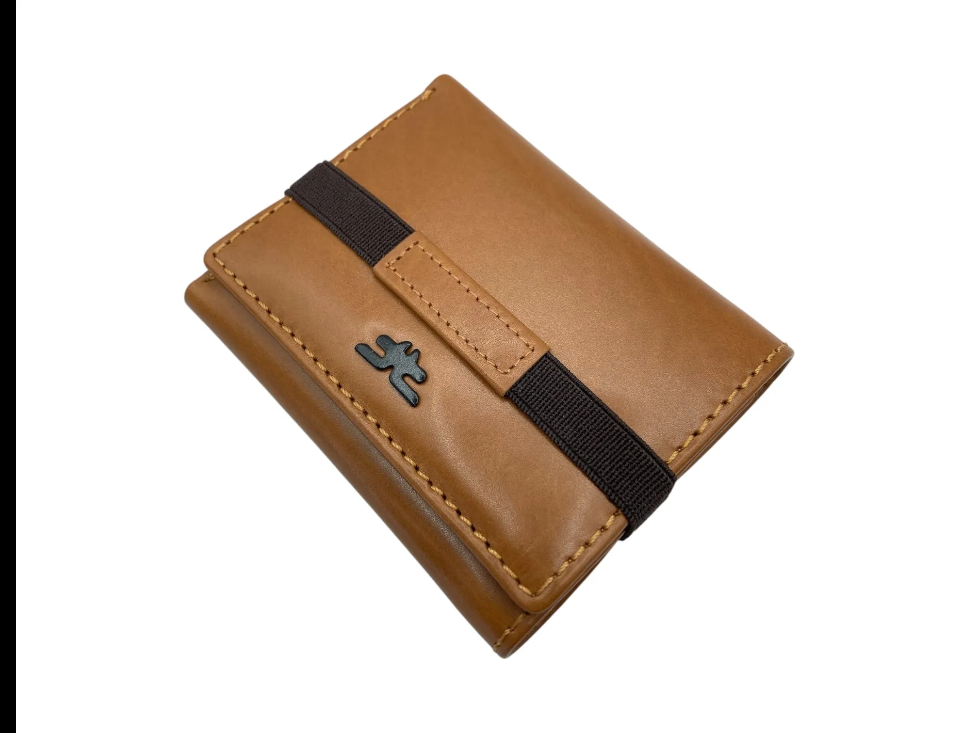 Trifold Wallet RFID Slim Wallets 10 Card Double Stitch # 1508 [Elastic]