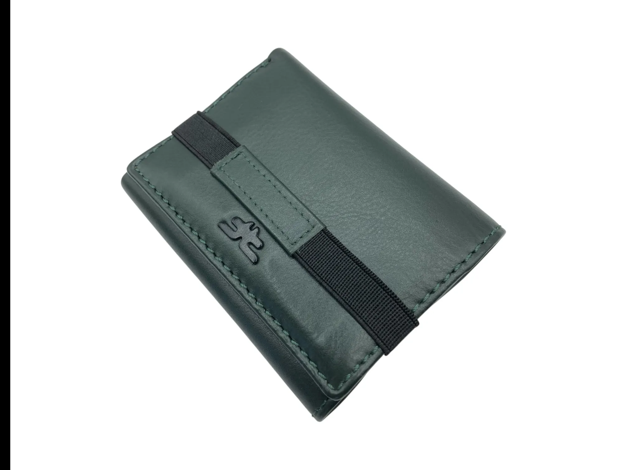 Trifold Wallet RFID Slim Wallets 10 Card Double Stitch # 1508 [Elastic]