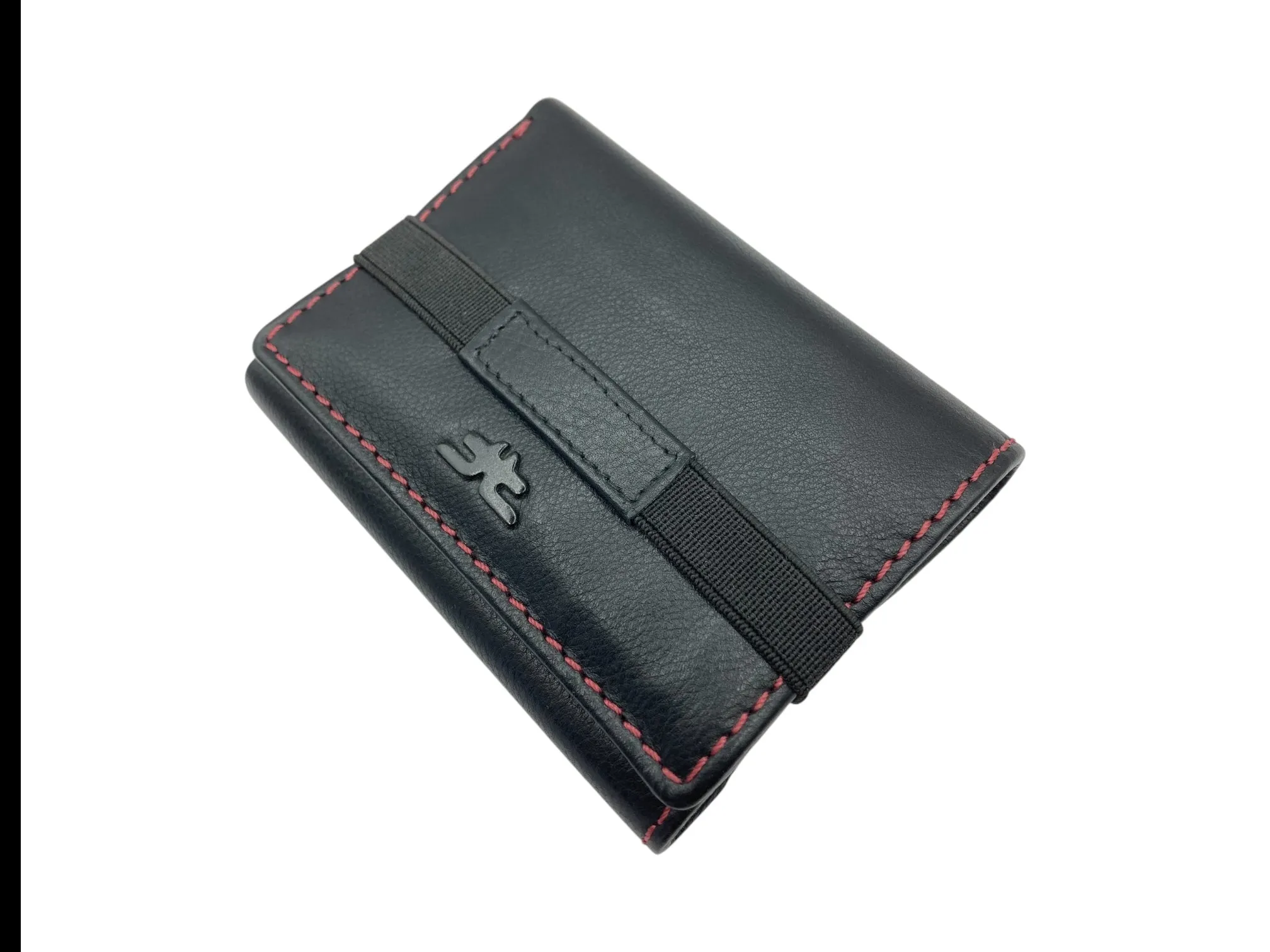 Trifold Wallet RFID Slim Wallets 10 Card Double Stitch # 1508 [Elastic]