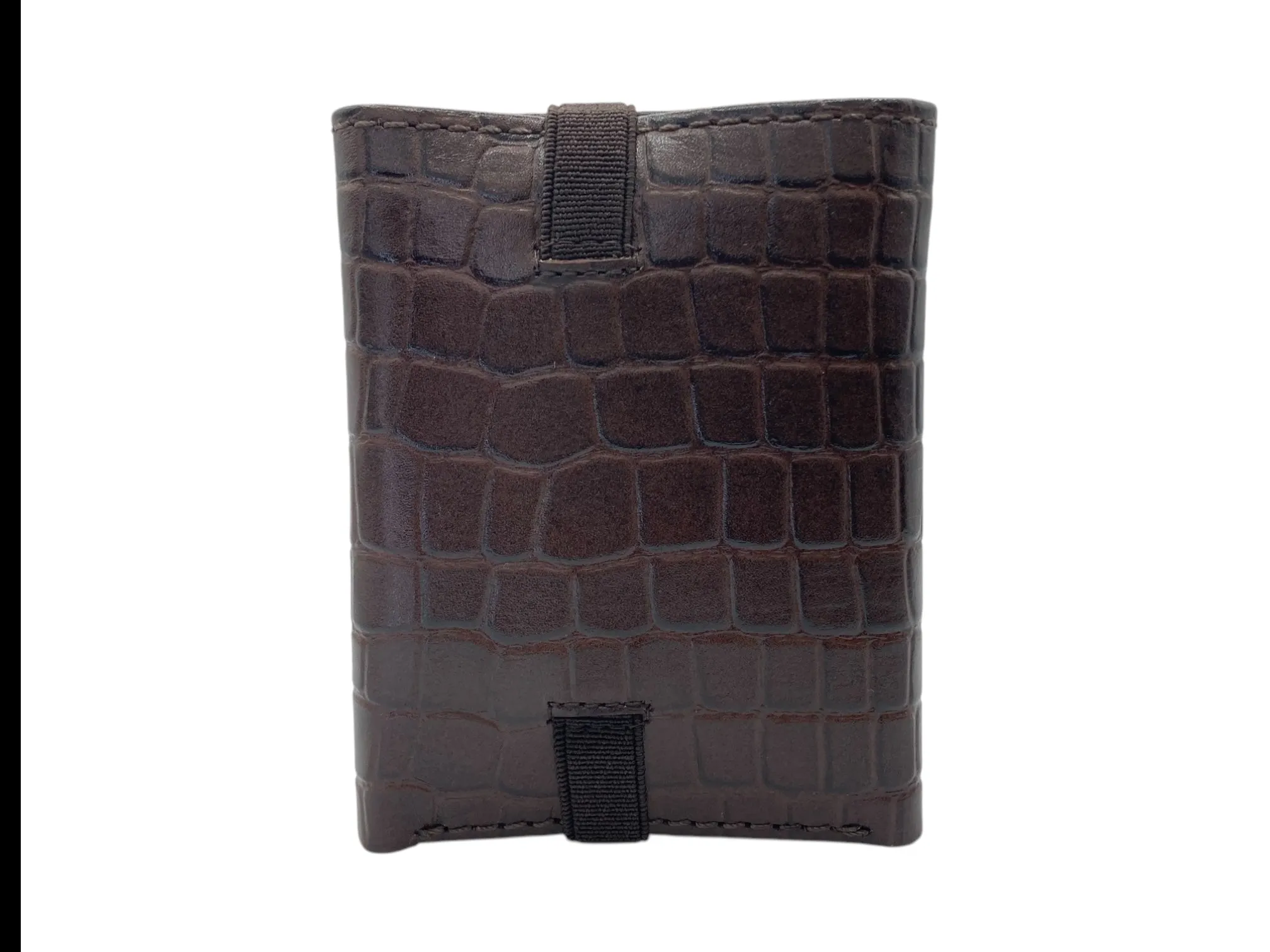 Trifold Wallet RFID Slim Wallets 10 Card Double Stitch # 1508 [Elastic]