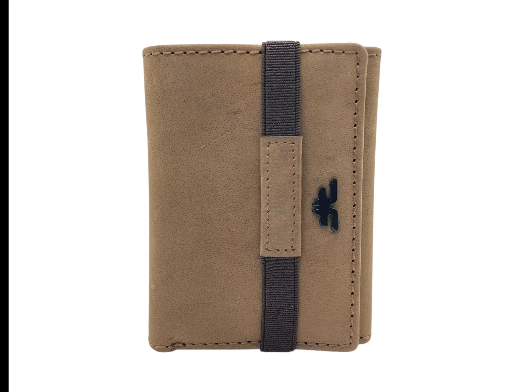 Trifold Wallet RFID Slim Wallets 10 Card Double Stitch # 1508 [Elastic]