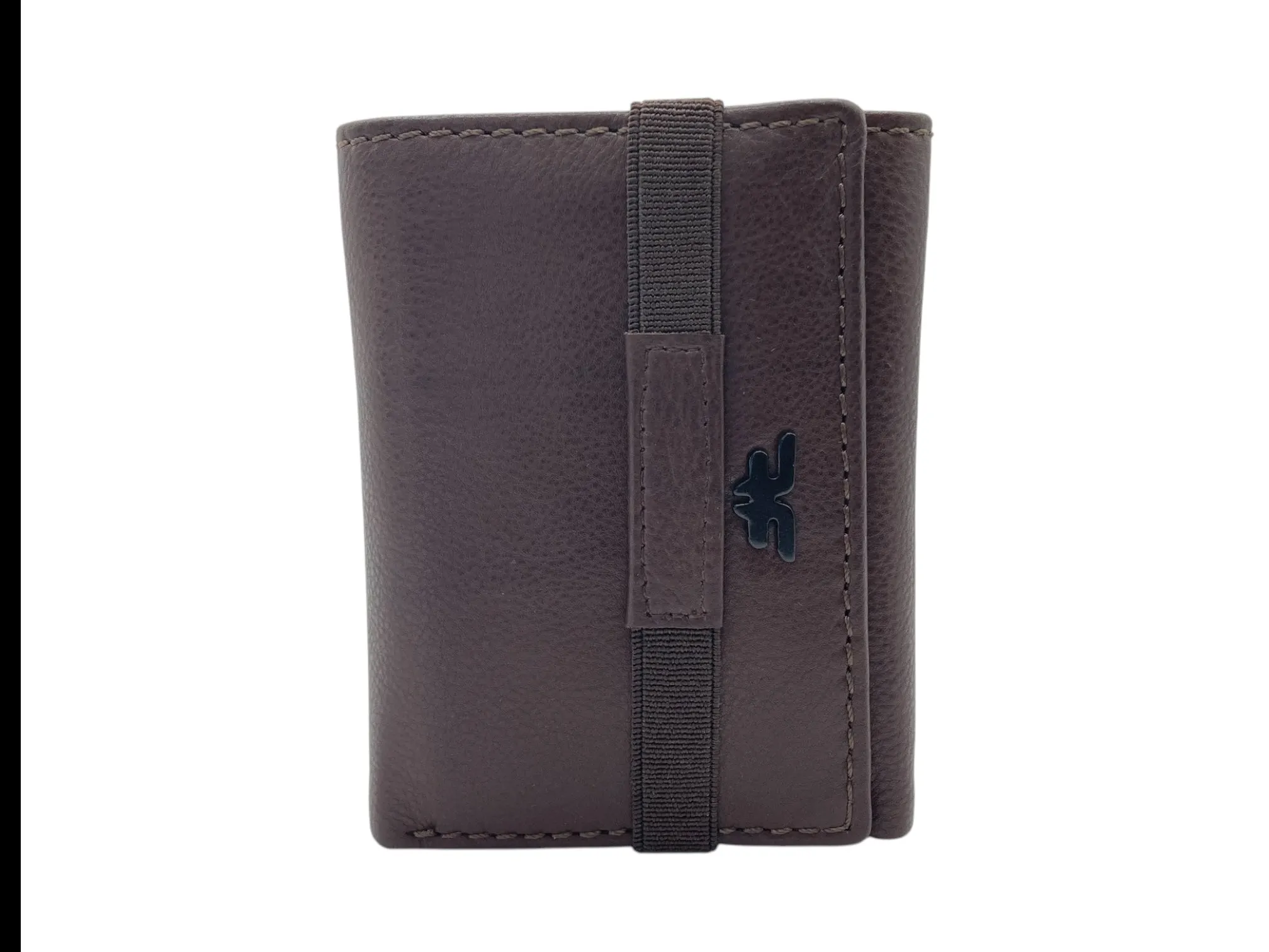 Trifold Wallet RFID Slim Wallets 10 Card Double Stitch # 1508 [Elastic]