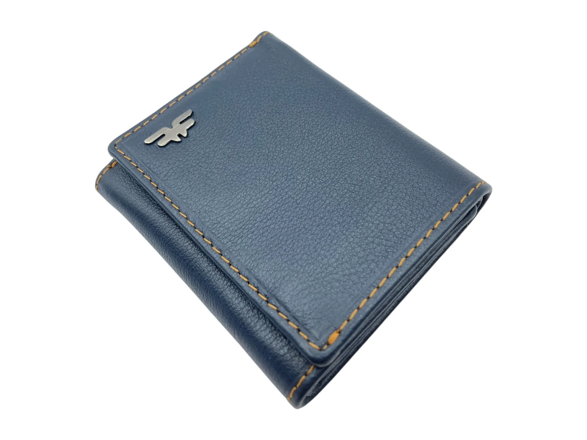Trifold Wallet RFID Slim Wallets 10 Card Double Stitch # 1539A