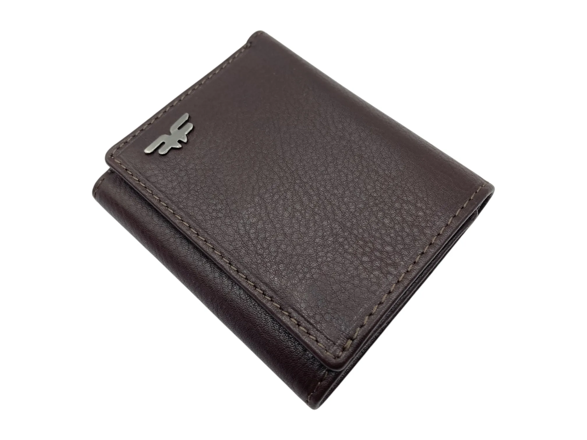 Trifold Wallet RFID Slim Wallets 10 Card Double Stitch # 1539A