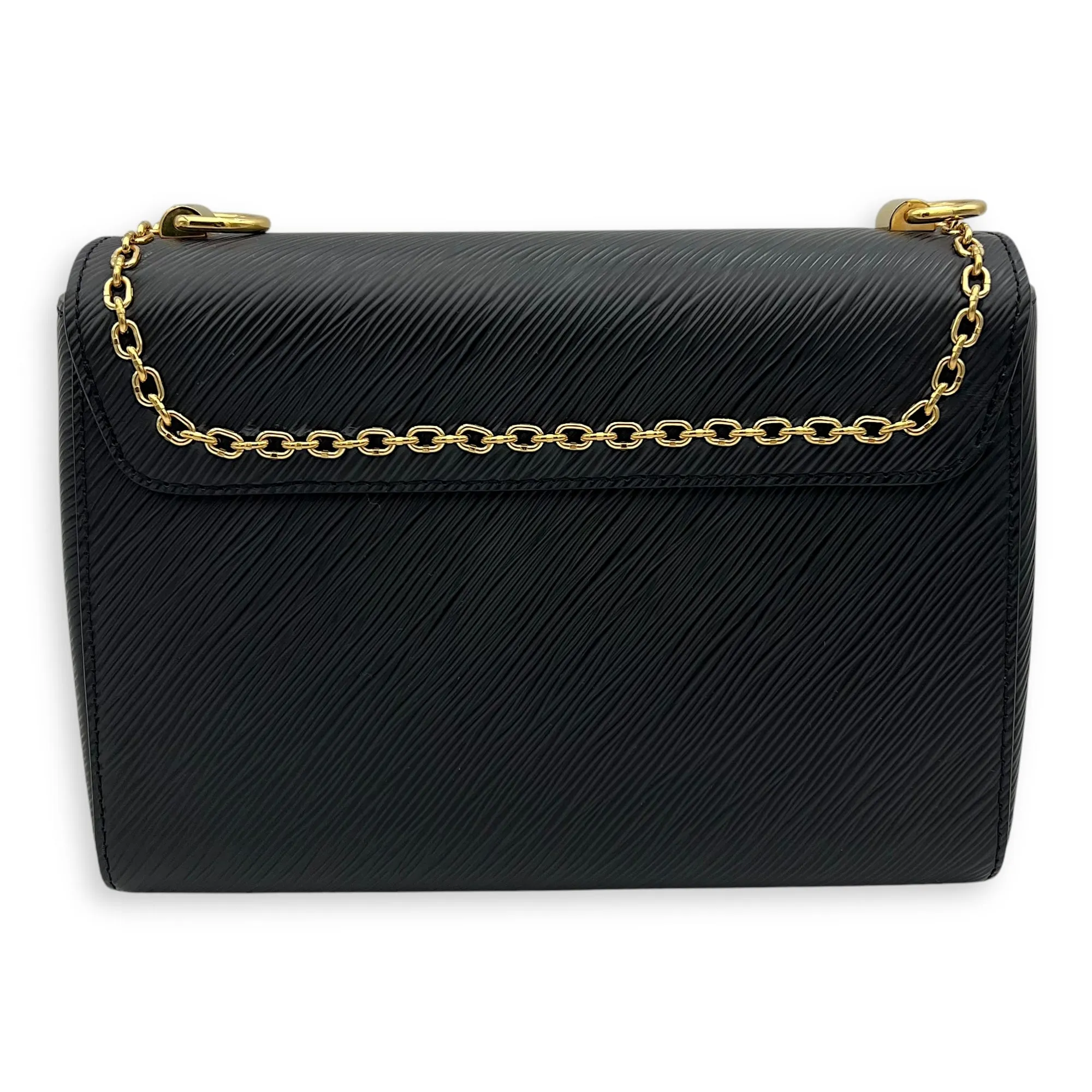 Twist Crossbody Bag MM Black in Epi Leather, Gold hardware